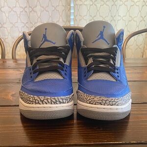 Jordan Blue and Gray Sneakers